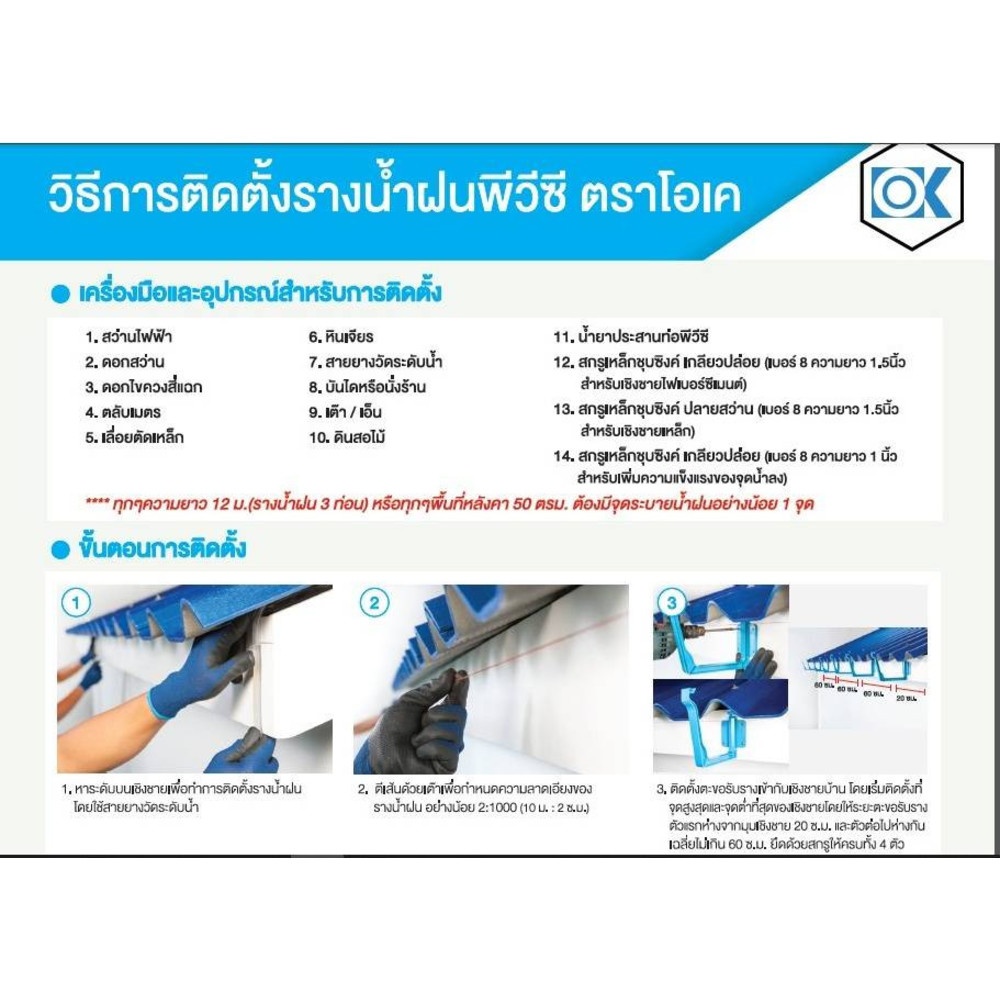 ชุดฝาปิดปลายรางพีวีซี รุ่น OK MAX (แพ็คคู่) สีเทา