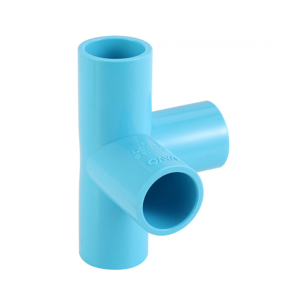 VAVO สี่ทางตั้งฉาก หนา 1/2"(18) สีฟ้า (แพ็ค10)