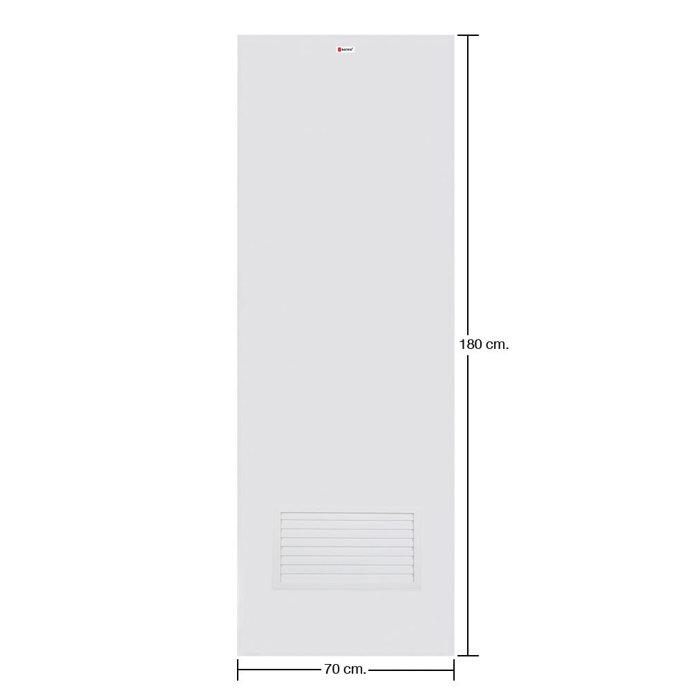 BATHIC ประตูพีวีซี BPC2 70x180 ซม. สีขาว (เจาะรูลูกบิด)