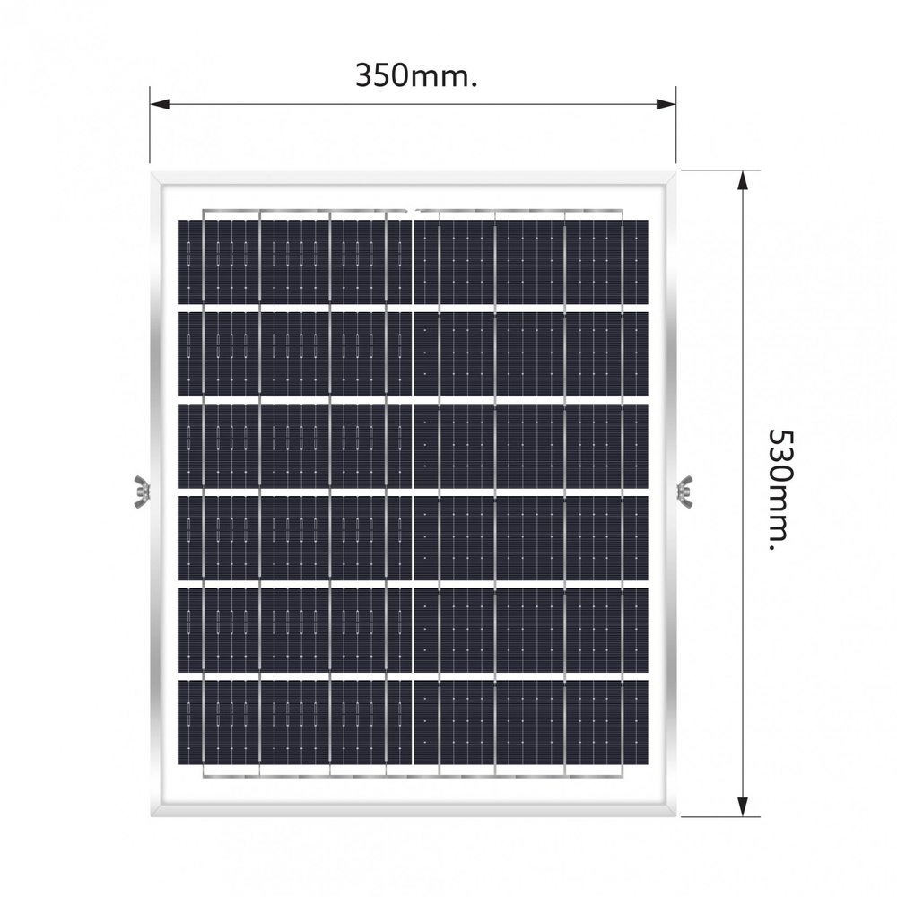 LAMPTAN โคมไฟฟลัดไลท์โซลาร์ LED 1000W รุ่นอาร์ค แสงเดย์ไลท์