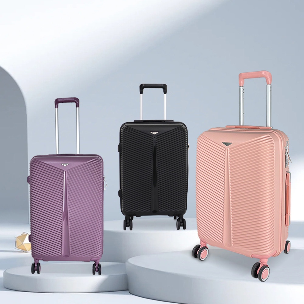 WETZLARS กระเป๋าเดินทาง ขนาด 24 นิ้ว รุ่น Summer-03 ขนาด 26x40.50x65 ซม. สีดำแบล็คเพิร์ล