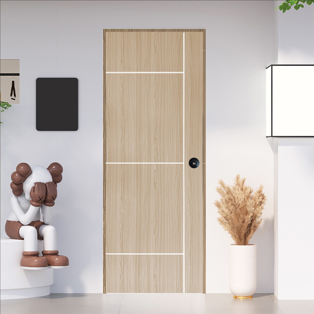 WELLINGTAN วงกบประตู WPC รุ่น HMD209 ขนาด 80x200x10cm สีเบจไพน์