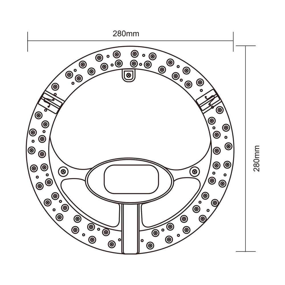EILON หลอดไฟ LED โมดูลแม็กเน็ต วงกลม 48W รุ่น TP-M48W-DL แสงเดย์ไลท์