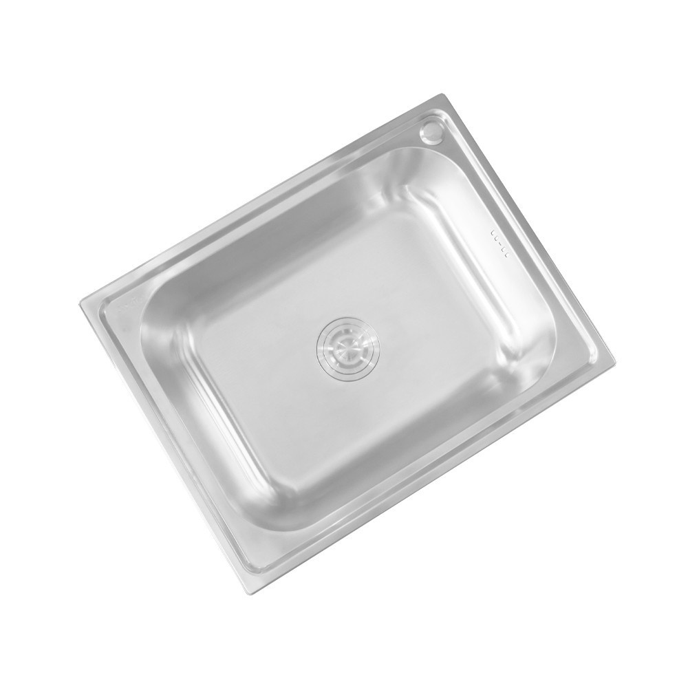 AXIA อ่างล้างจาน 1 หลุมไม่มีที่พัก รุ่น PP6248 ขนาด 50x64 ซม.สีสเเตนเลส