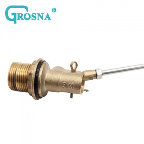 GROSNA ลูกลอยแท้งค์น้ำสเตนแลส ก้านทองเหลือง ขนาด 3/4" รุ่น GRFV101 สีสเตนเลส