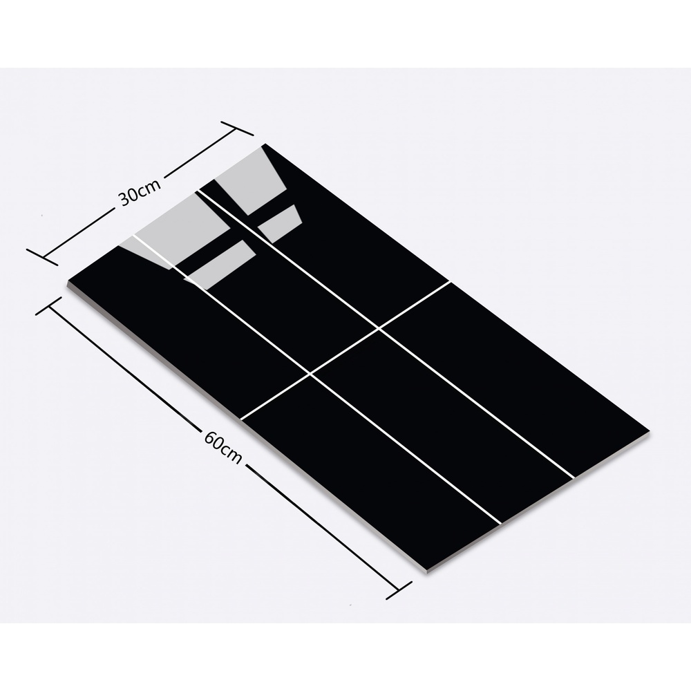 Marbella 30x60 กระเบื้องเซรามิกบุผนัง รุ่น Subway ดำ SXB212 (8P) Gloss
