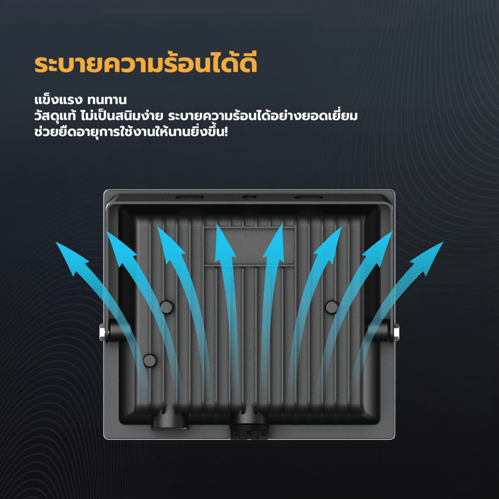 EILON โคมไฟฟลัดไลท์ LED 30W รุ่นTP-FL-30WW แสงวอร์มไวท์