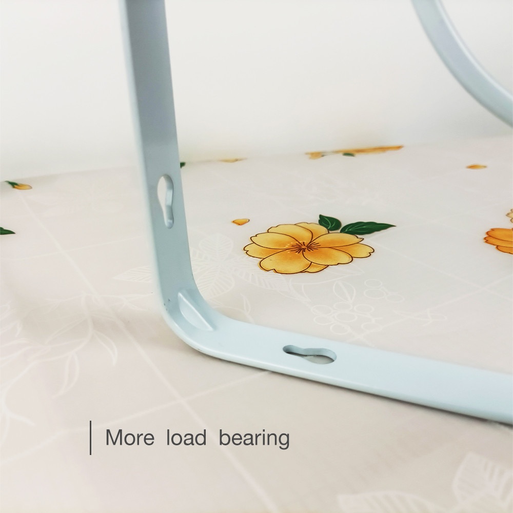 DELICATO ฉากรับชั้นเหล็ก รุ่นTJ-3002 ขนาด19x24x3.5ซม. สีขาว