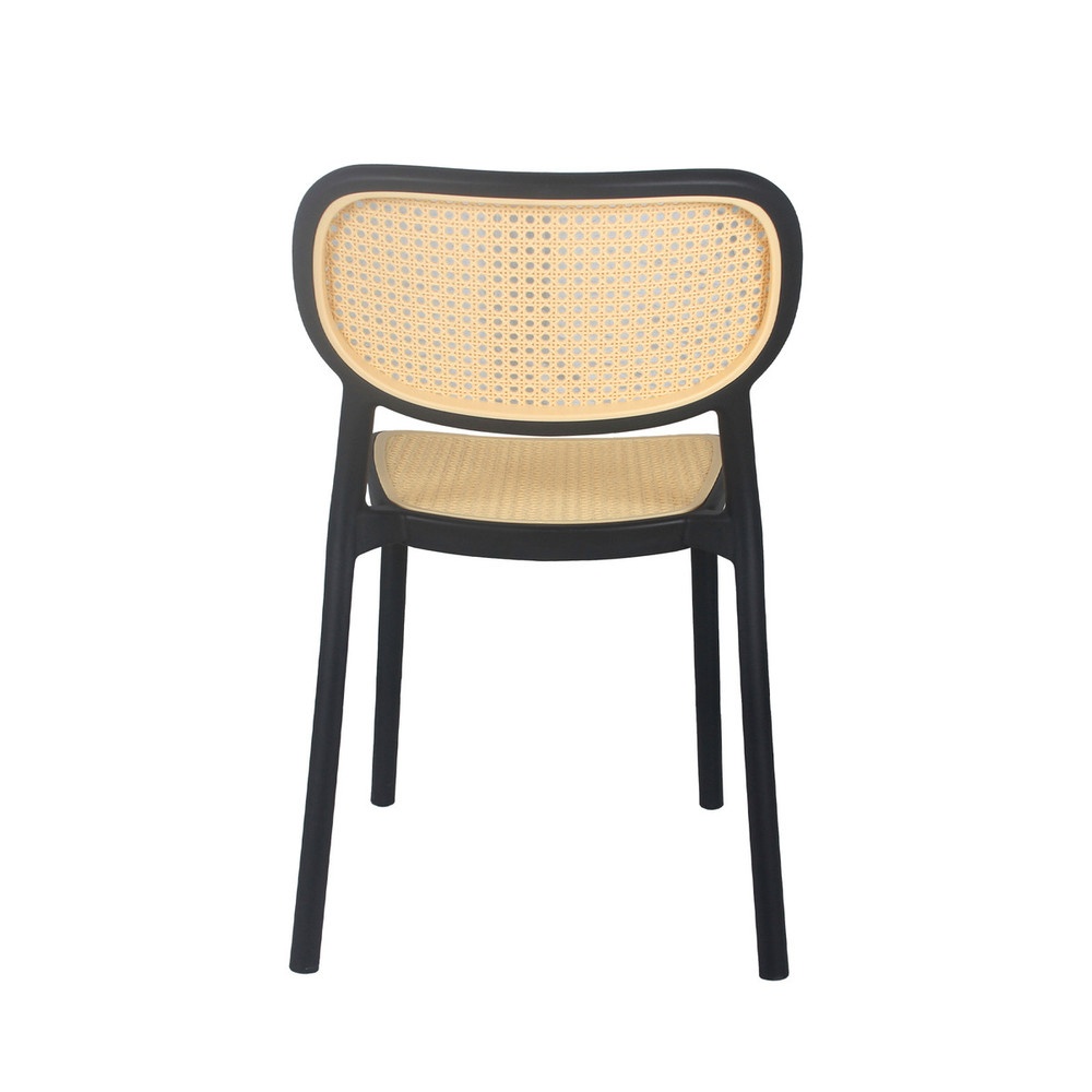 Pulito เก้าอี้พลาสติก รุ่น Gigi-02 ขนาด 53.8x47.5x78 ซม. สีดำ