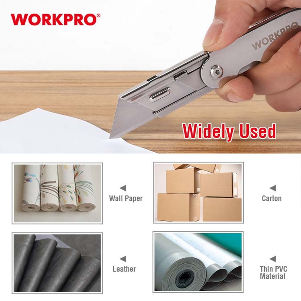WORKPRO มีดกรีดพับได้ รุ่น W011020