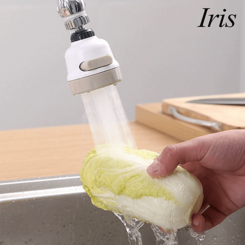 Iris หัวต่อก๊อกน้ำ 3 ระดับ รุ่น MUF03 ขนาด 5.2x5.2x7.5ซม. สีขาว