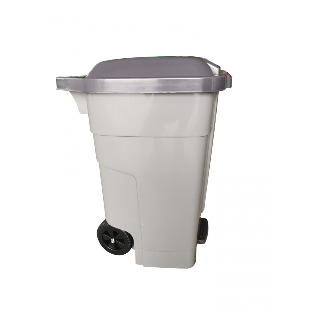 ICLEAN ถังขยะเหยียบทรงเหลี่ยม 80 ลิตร ขนาด 55x51x75 ซม. รุ่น TG55312 สีเทา