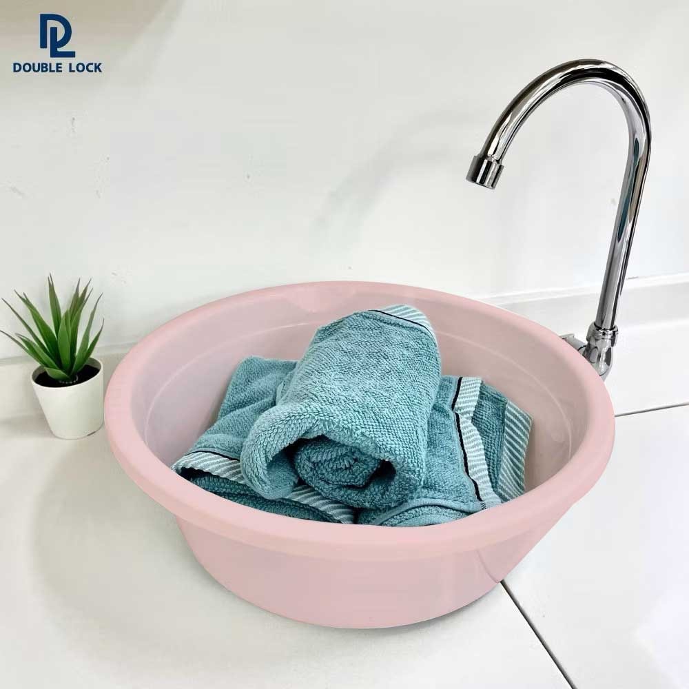 GOME กะละมังกลม 10.5L ขนาด 40x40x13.5cm. รุ่น No.40 สีชมพูพาสเทล