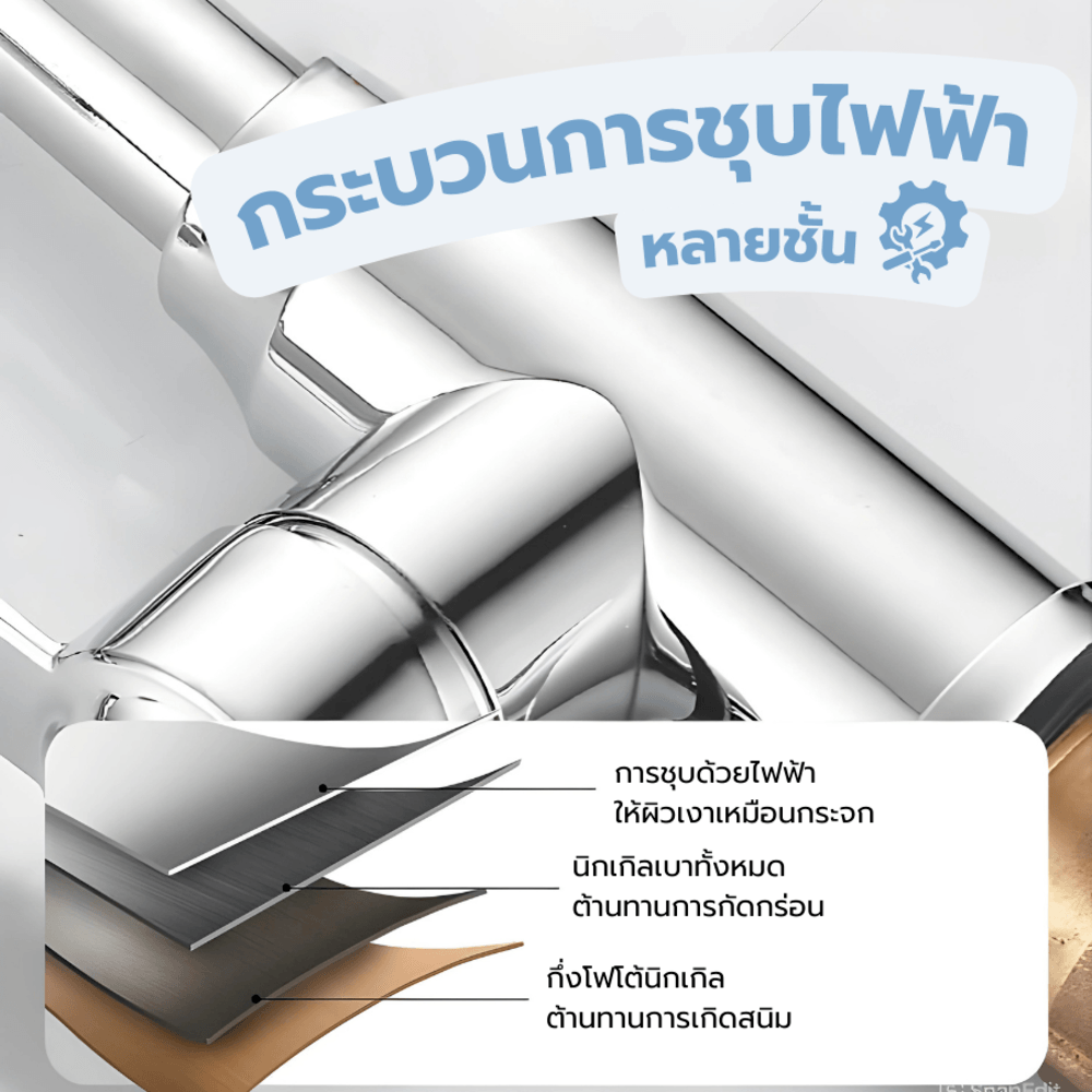 Verno ก๊อกอ่างล้างจานสแตนเลสแบบติดเคาน์เตอร์ ปรับระดับน้ำได้ รุ่น โบวี่ VN-8109