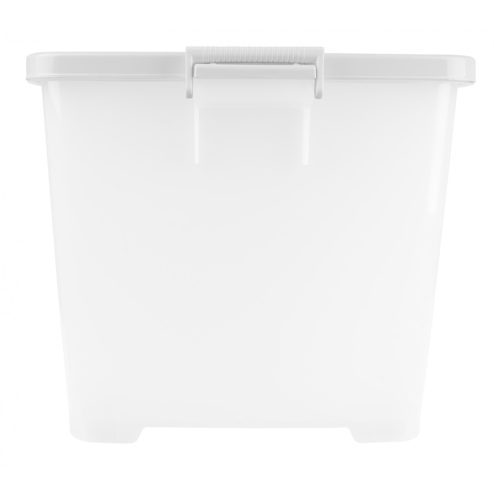 JCJ กล่องสี่เหลี่ยมมีล้อ 100 ลิตร รุ่น 5119 ขนาด 47.3x72.9x42.8 ซม. สีใส