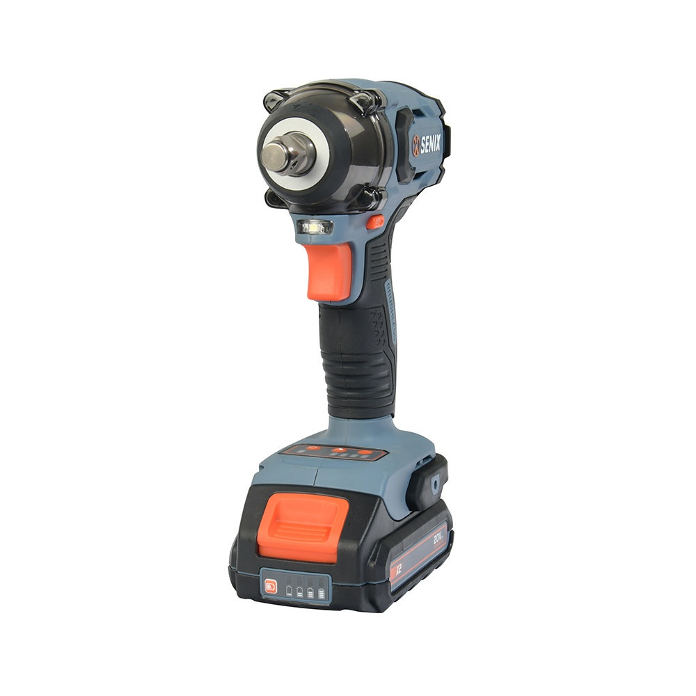 SENIX บล็อคกระแทกไร้สาย Brushless 17มม. 20V(Max) (พร้อมแบตเตอรี่ 2.0Ah 1 ก้อน) รุ่น PDWX2-M2-EU สีน้ำเงิน - ดำ