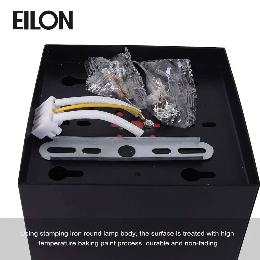 EILON โคมดาวน์ไลท์แบบทาวเวอร์หน้าเหลี่ยม 4นิ้ว E27 รุ่น YD4006-BK สีดำ (โคมเปล่า)