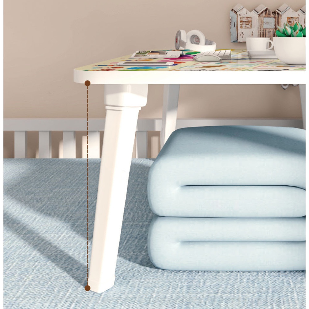 DELICATO โต๊ะพับญี่ปุ่น รุ่น KIDDY ขนาด 40×60×28 ซม. สีเหลือง