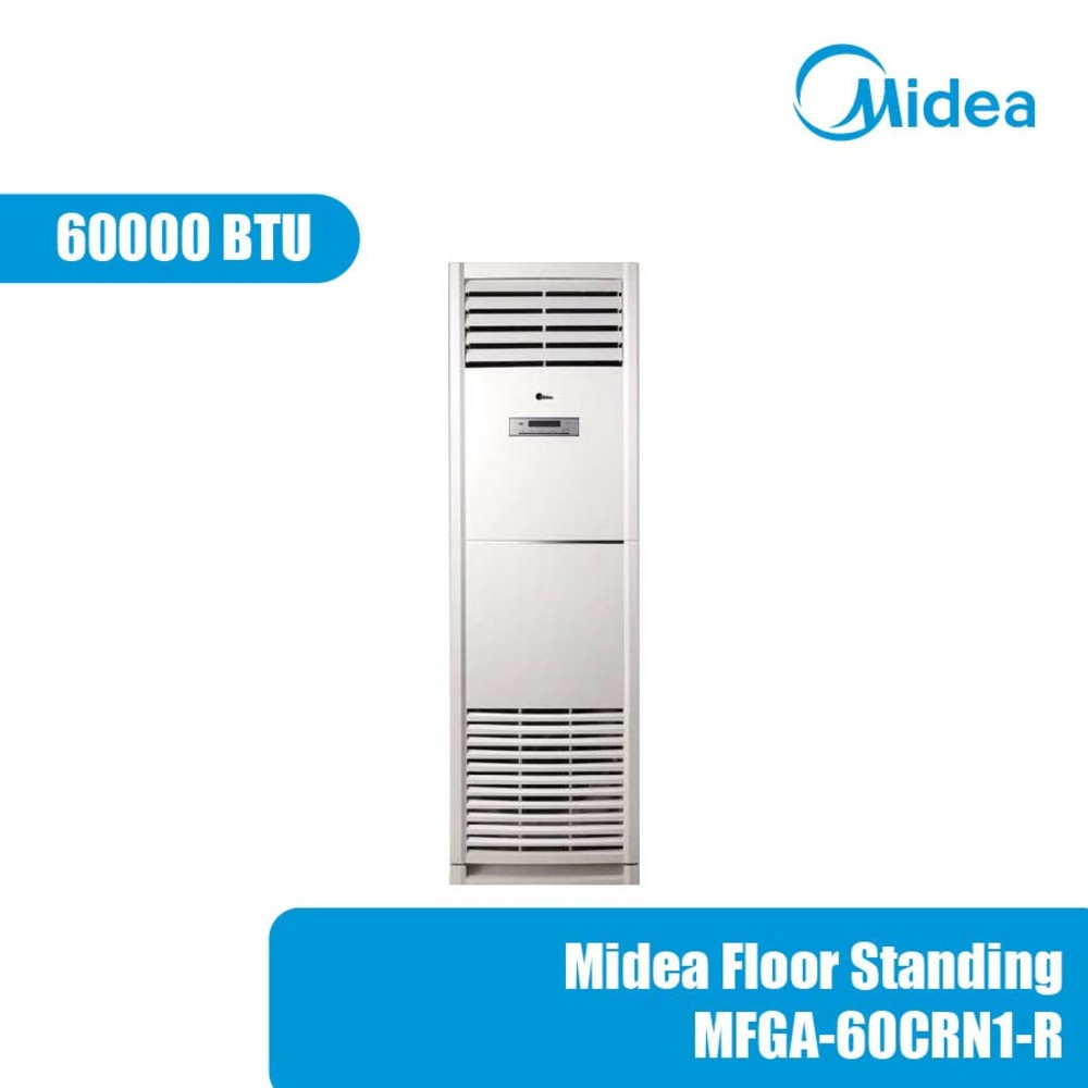 MIDEA เครื่องปรับอากาศแบบตู้ตั้งพื้น ขนาด 60000 BTU รุ่น MFGA-60CRN1-R สีขาว
