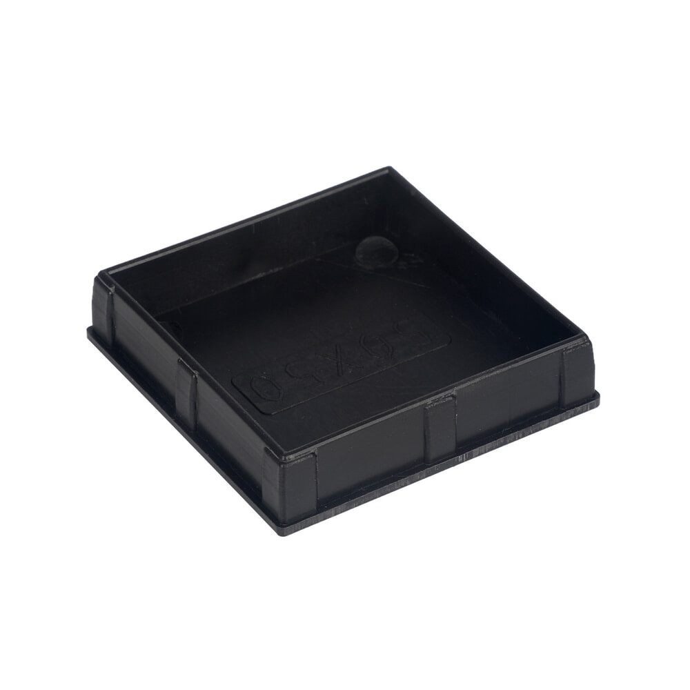WELLINGTAN ฝาปิดกล่องอะลูมิเนียมTALU5050 5x5x0.7ซม. สีดำ