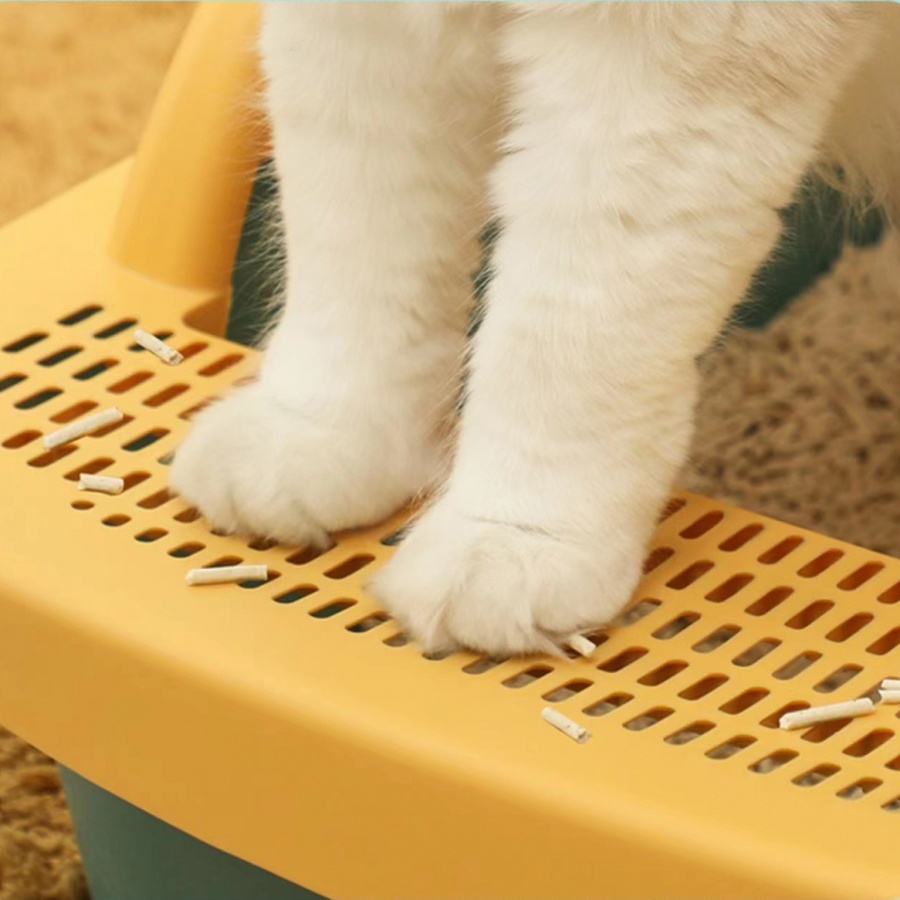 DUDUPETS กะบะทรายแมวพร้อมที่ตักทราย (XL) 40.5x60x23ซม. รุ่น LAMAI
