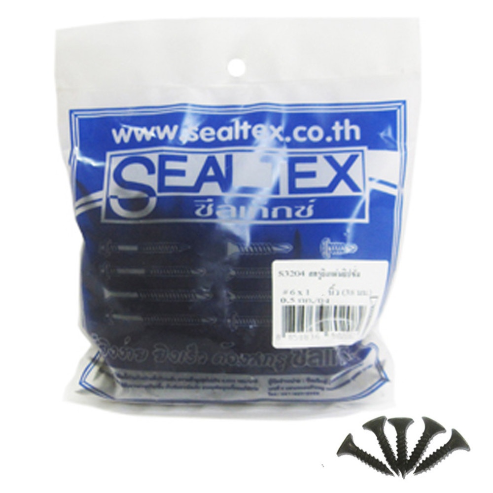 SEALTEX สกรูแผ่นยิปซั่ม#6x1" 0.5กก./ถุง (190 ตัว/ถุง)