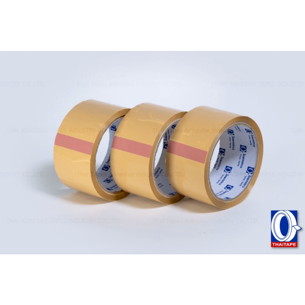 THAI TAPE เทป OPP แกน 3" ขนาด 48mm.x45Y สีน้ำตาล