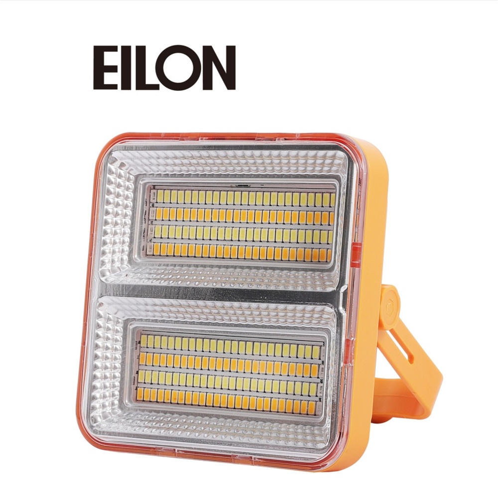 EILON สปอร์ตไลท์โซล่าร์เซลล์แบบพกพา พับได้ 50W รุ่น ESTD-050W-QB3065 แสง3สี+ไฟแสงแดงและสีฟ้า