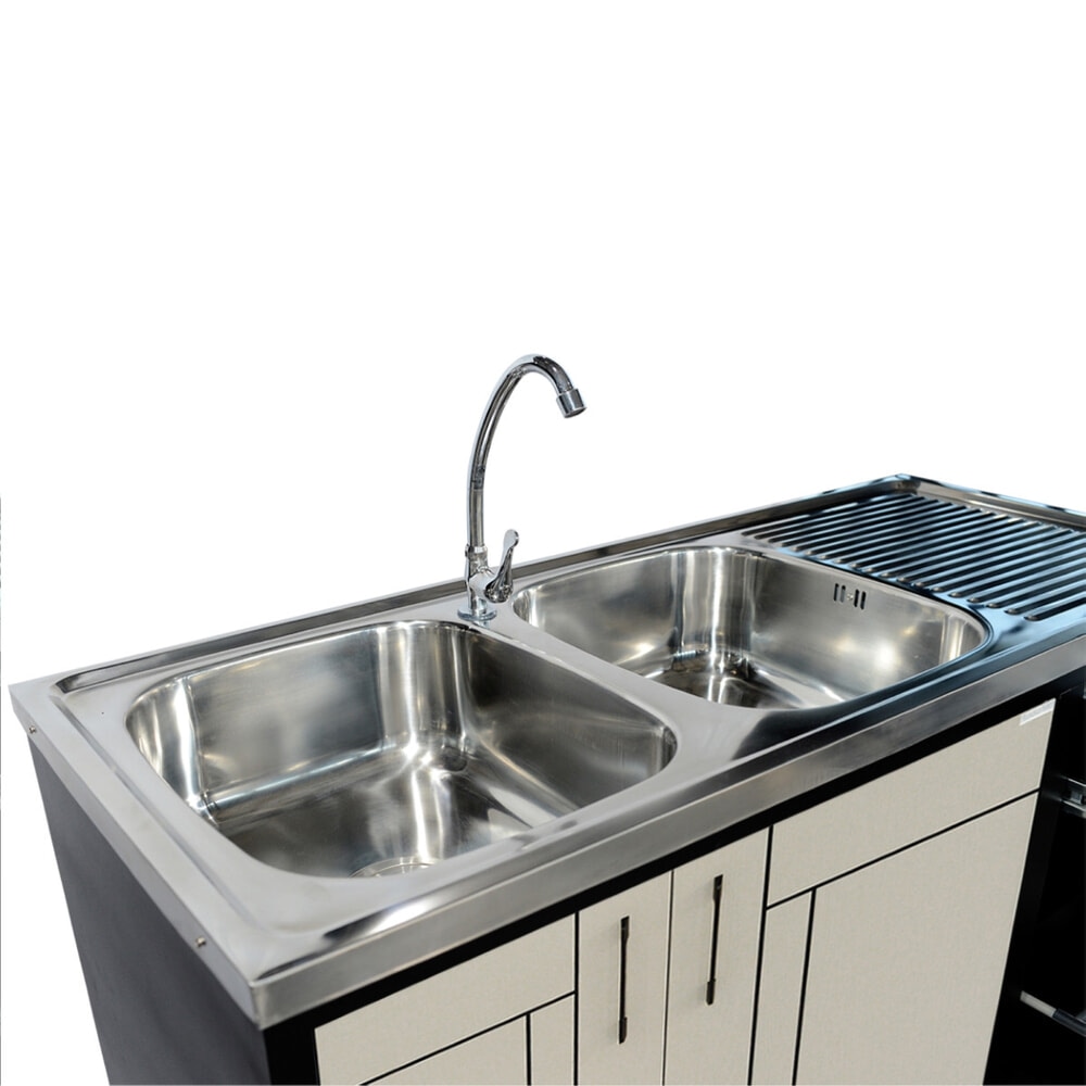 CLOSE ตู้ตั้งพื้น UPVC LABARIS ขนาด 2หลุม 1ที่พัก ขนาด 120x85x50 ซม. สีเบจ