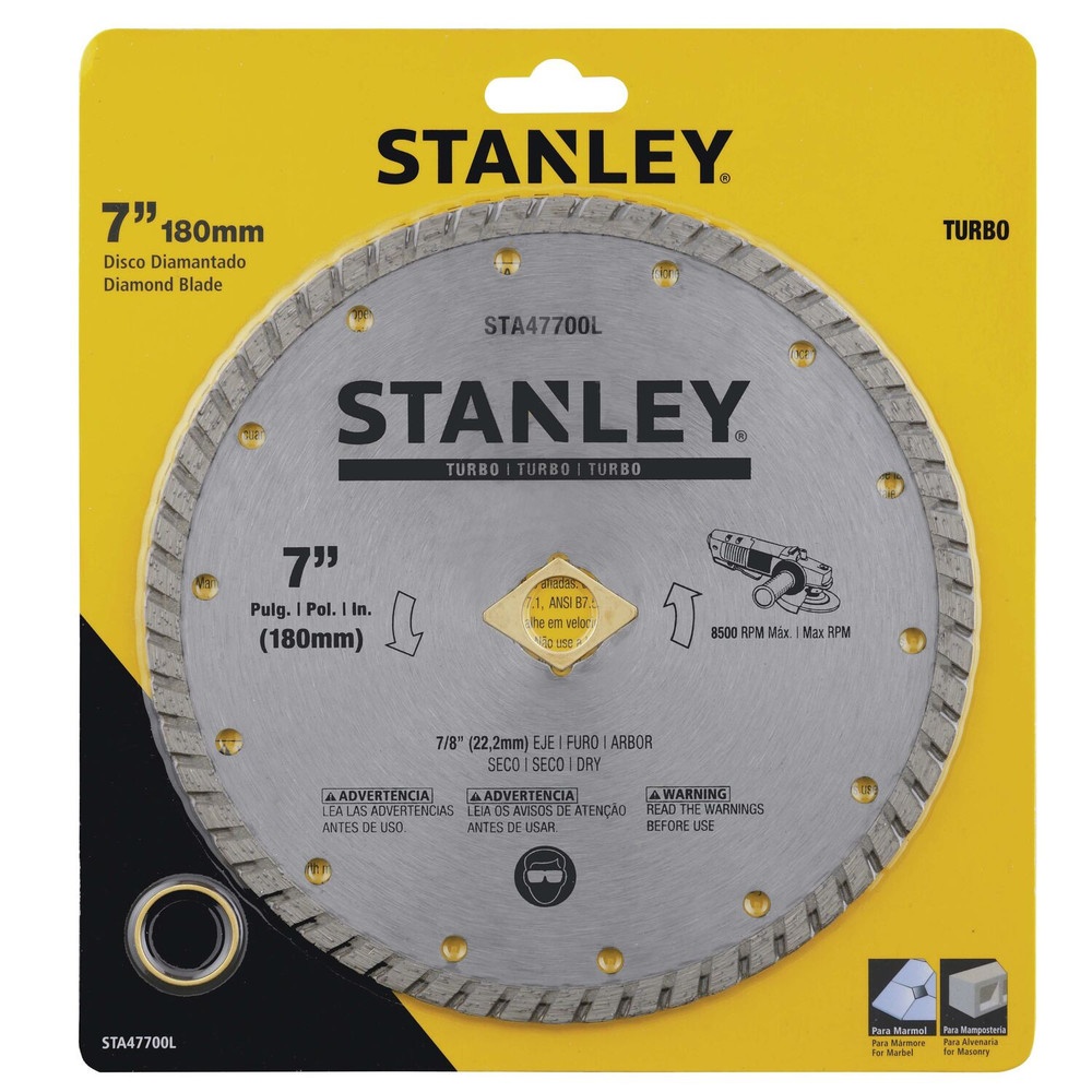 STANLEY ใบเพชร 7 นิ้ว TURBO ตัดคอนกรีต/แกรนิต รุ่น STA47700L