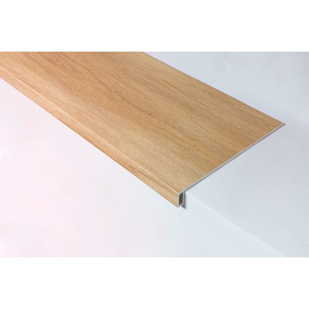 Tapio แผ่นพื้นบันไดSPC 30x120x5 ซม. รุ่น6588 สีไม้สักอ่อน