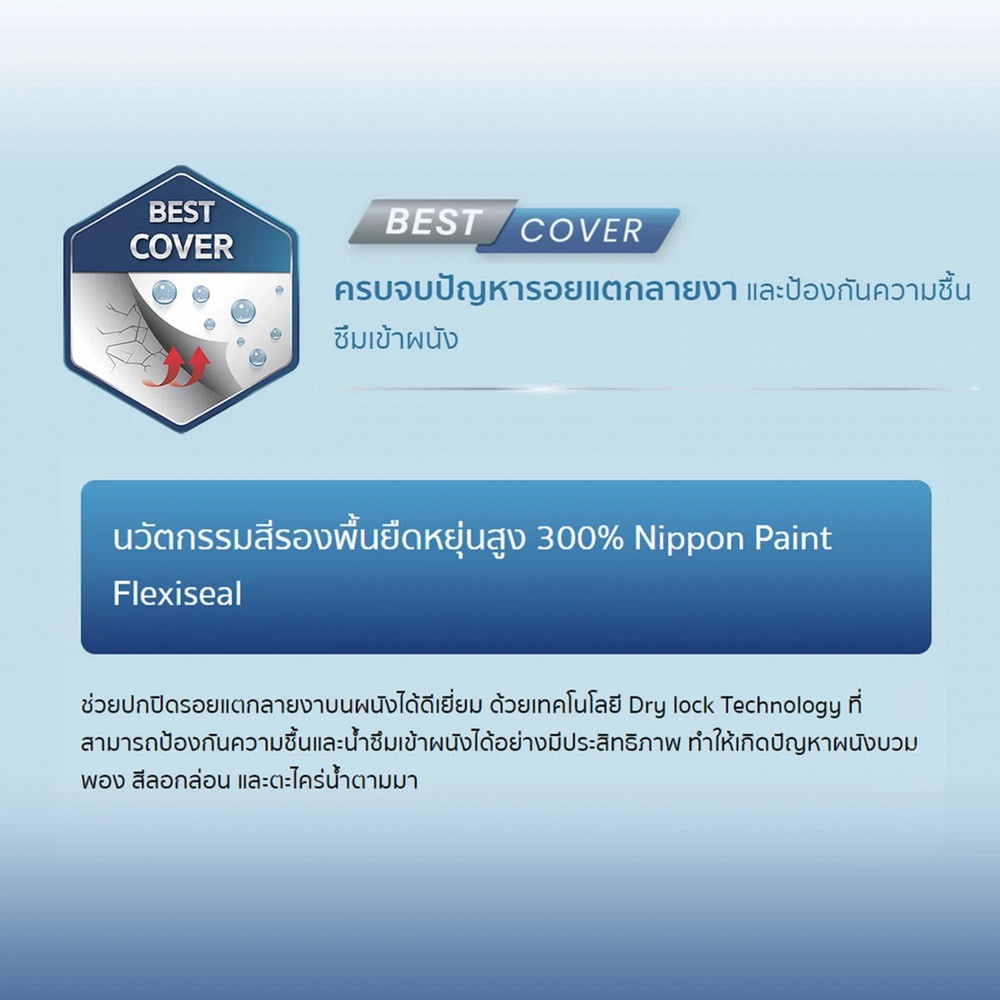 NIPPON PAINT สีน้ำภายนอก WEATHERBOND เนียน ขนาด 9 ลิตร เบส A