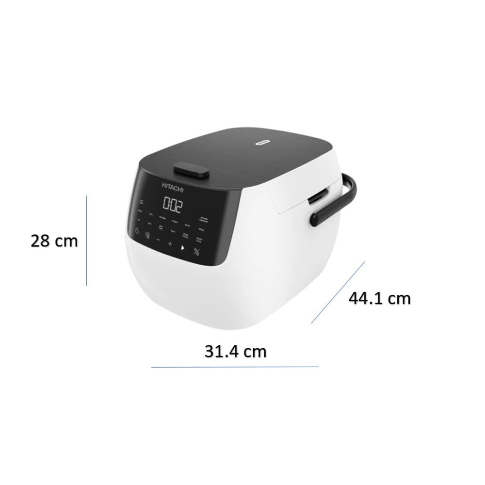 HITACHI หม้อหุงข้าวดิจิตอล ขนาด 1.8 ลิตร รุ่น RZ-R18XN สีขาว