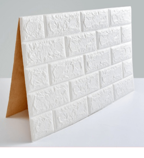 TAPIO วอลเปเปอร์ติดผนัง รุ่น Brick BMX001-WH ขนาด 70x77ซม. สีขาว