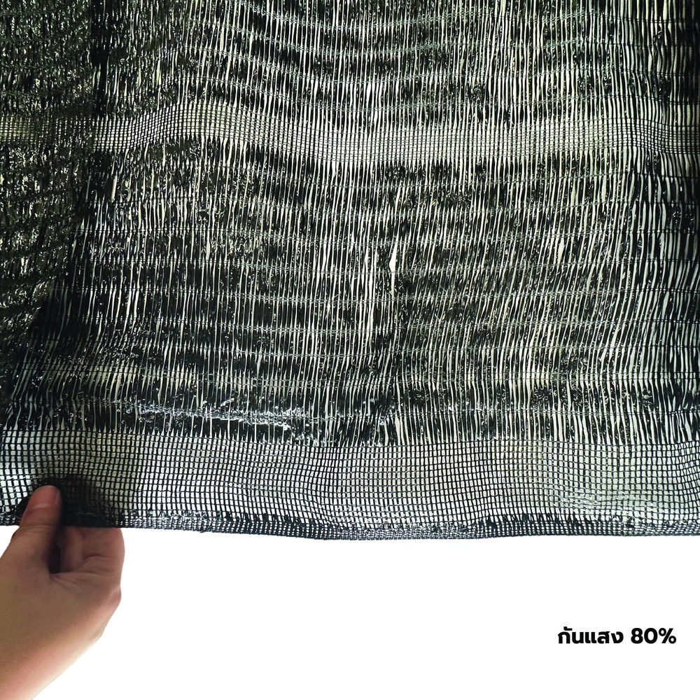 POLLO สแลน HDPE 80% รุ่นSH1101-65 ขนาด2X100M 80%(หนึ่งเข็ม) สีดำ