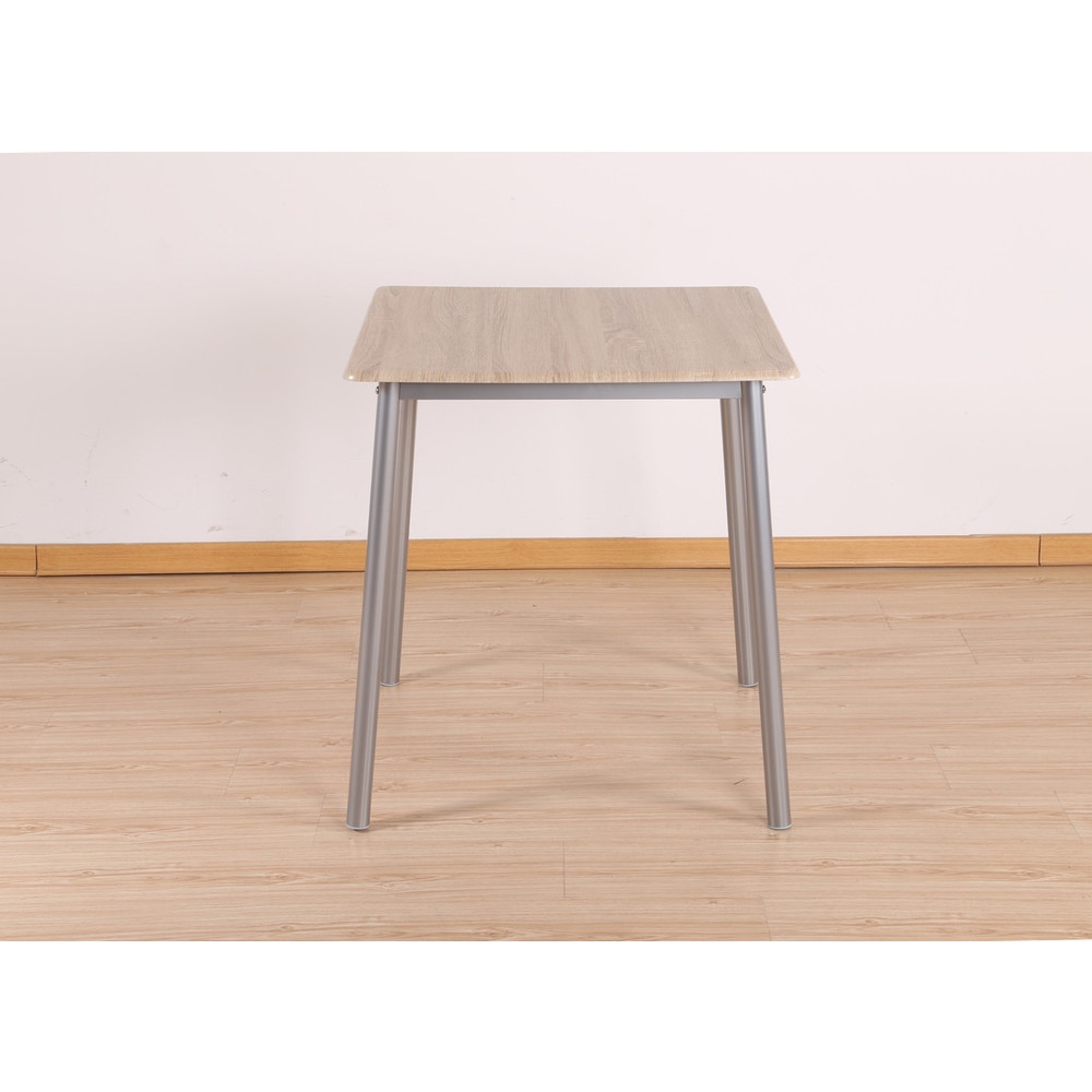 Delicato ชุดโต๊ะอาหาร 2 ที่นั่ง รุ่น B01065 โต๊ะ : 70X70X76.5 ซม. เก้าอี้ : 41X45.5X84.5 ซม. สีน้ำตาลอ่อน