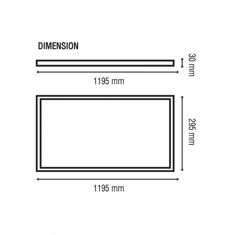 RACER โคมไฟพาแนล LED แบบฝังฝ้า 42W ขนาด 30x120cm. รุ่น อัลตรา โกลว แสงขาว