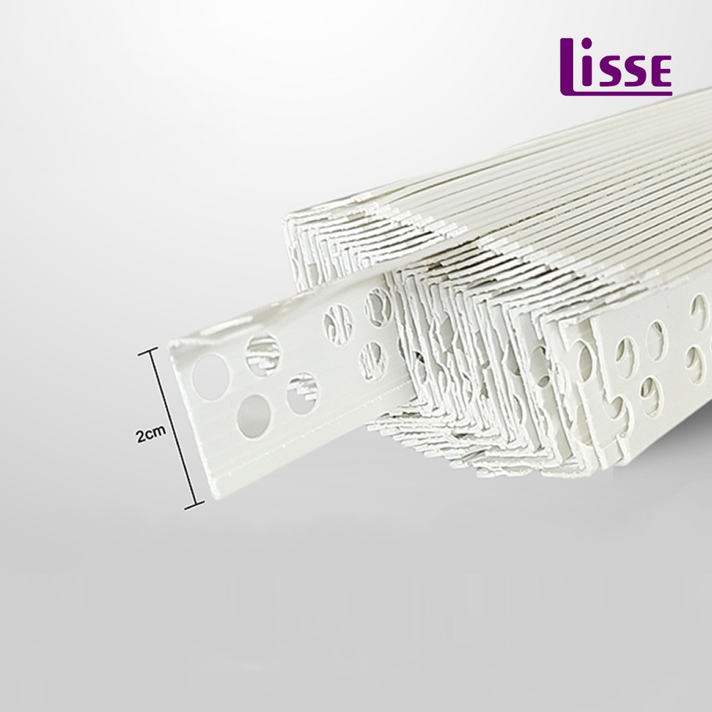Lisse คิ้วเข้ามุมใน PVC ขนาด 2x240x2CM. ยาว 2.4 เมตร สีขาว รุ่น GJ0648