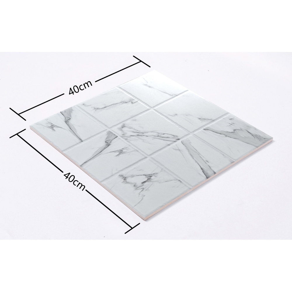 Marbella กระเบื้องเซรามิคปูพื้น 40X40 ซม. รุ่น เมอเคียวไวท์ CZYC6134 Matt (12P)