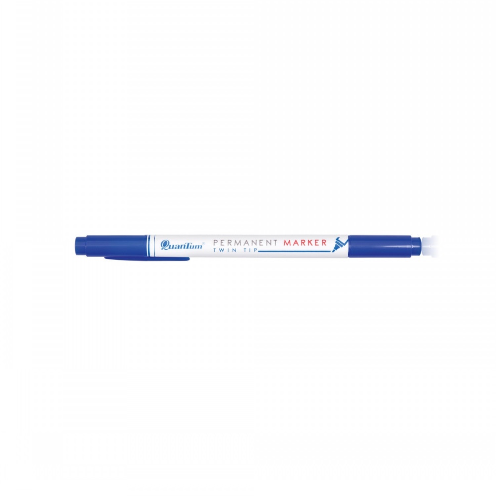 Quantum ปากกาเขียนดีวีดี 2 หัว รุ่น QDVD1020 สีน้ำเงิน (1ด้าม/แพ็ค)
