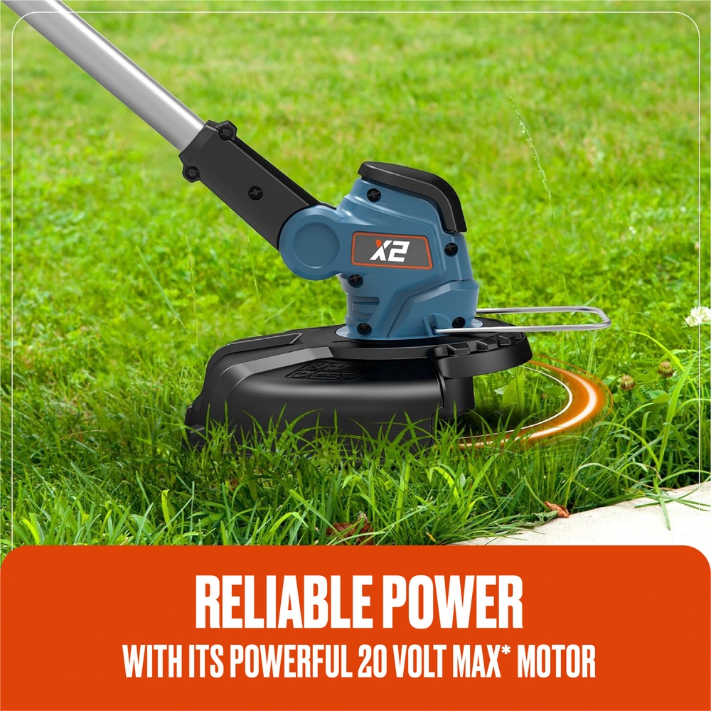 SENIX เครื่องเล็มหญ้าไร้สาย 20V(Max) (พร้อมแบตเตอรี่ 2.5Ah 1 ก้อน) รุ่น GTX2-M-EU สีน้ำเงิน - ดำ