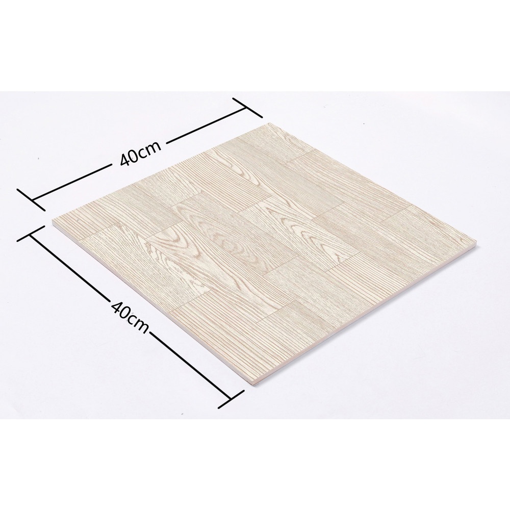Marbella กระเบื้องเซรามิคปูพื้น 40X40 ซม. รุ่น ไม้บาเก้ JM2312 Satin (12P)