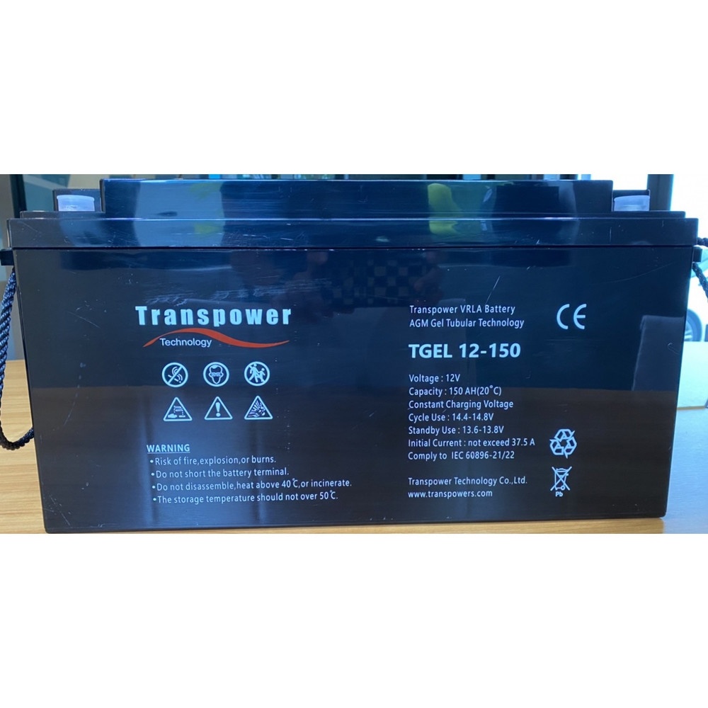 Transpower แบตเตอรี่ 12V 150A รุ่น TGEL12-150 สีดำ