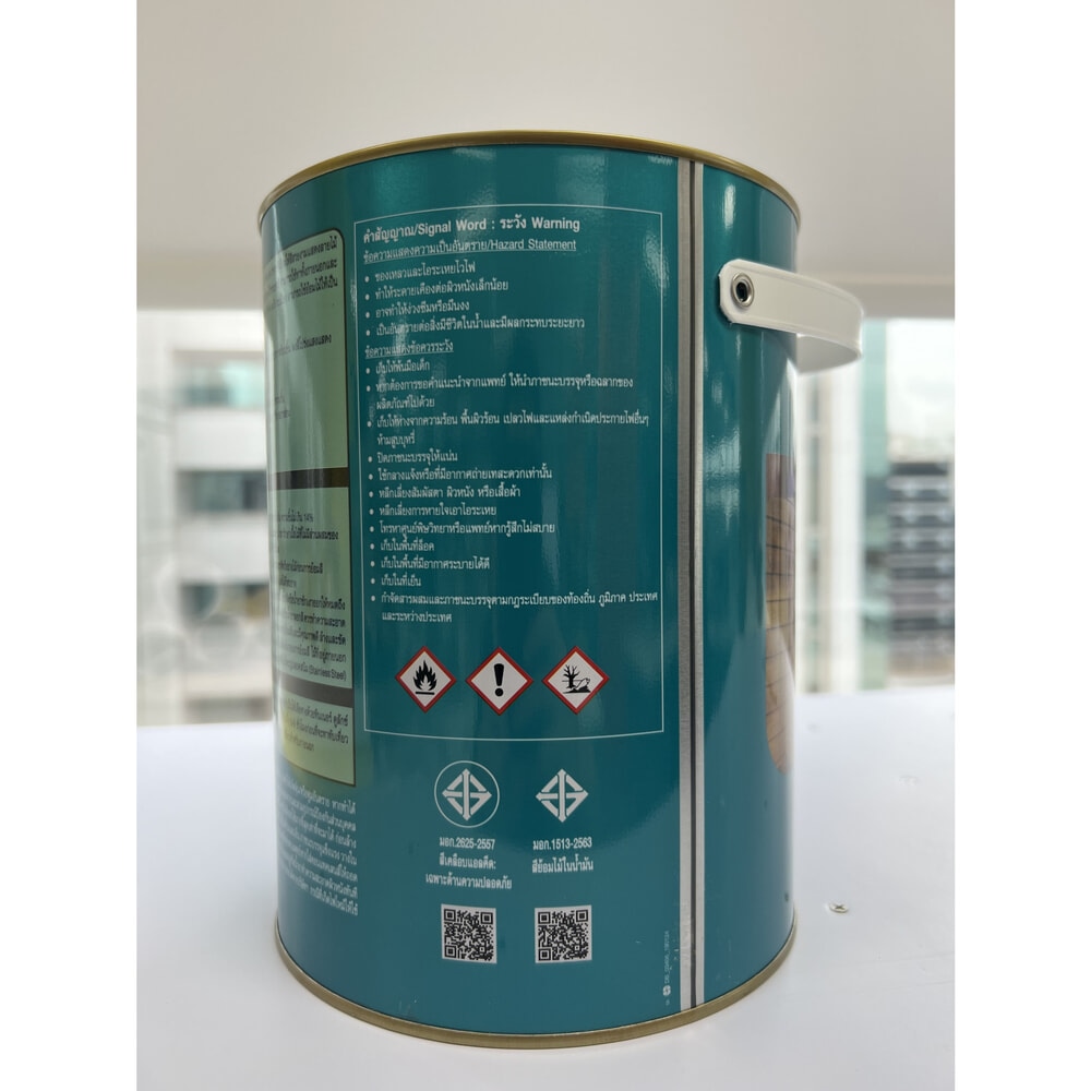 Dulux คิวปรีโนล สีย้อมไม้กึ่งเงา ขนาด 1 กล. สีสักทอง