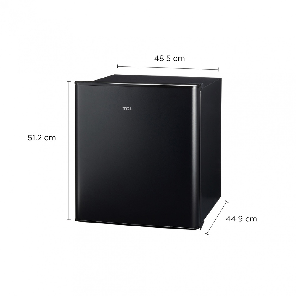 TCL ตู้เย็นมินิบาร์ ขนาด 1.7คิว รุ่น RT95XFSDB สีดำ