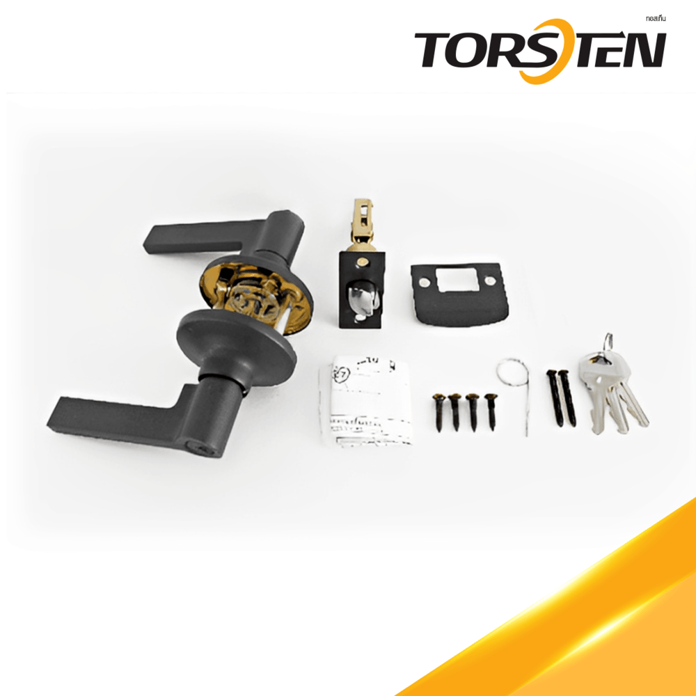 TORSTEN ลูกบิดก้านโยกห้องทั่วไป 825 ET-MB สีดำ