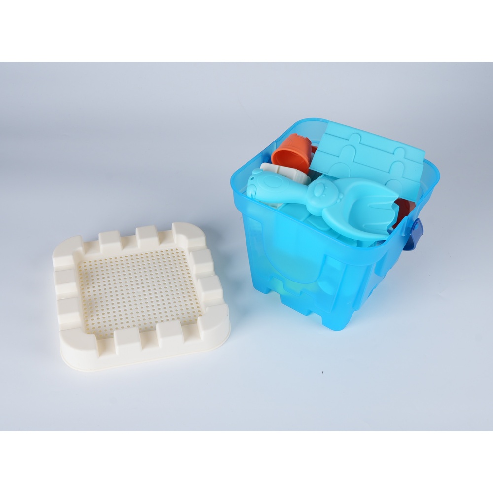 TOYS ของเล่นชุดถังชายหาดและอุปกรณ์ 12 ชิ้น รุ่น HG-1245 ขนาด 22x21.5x20 ซม. คละสี