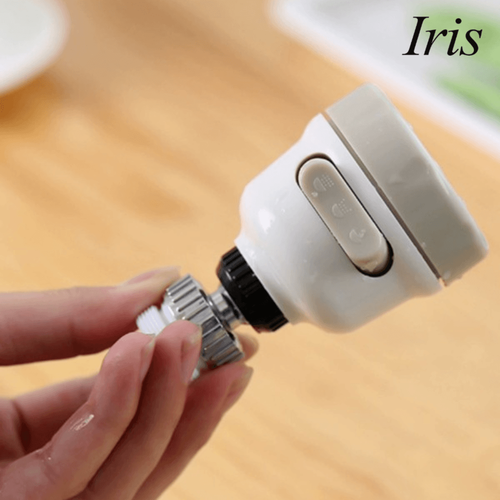 Iris หัวต่อก๊อกน้ำ 3 ระดับ รุ่น MUF03 ขนาด 5.2x5.2x7.5ซม. สีขาว