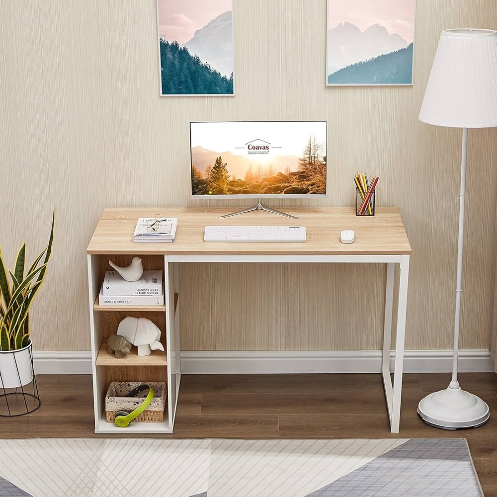 SMITH โต๊ะทำงาน รุ่น BOKA ขนาด 120x60x75 ซม. สีขาว