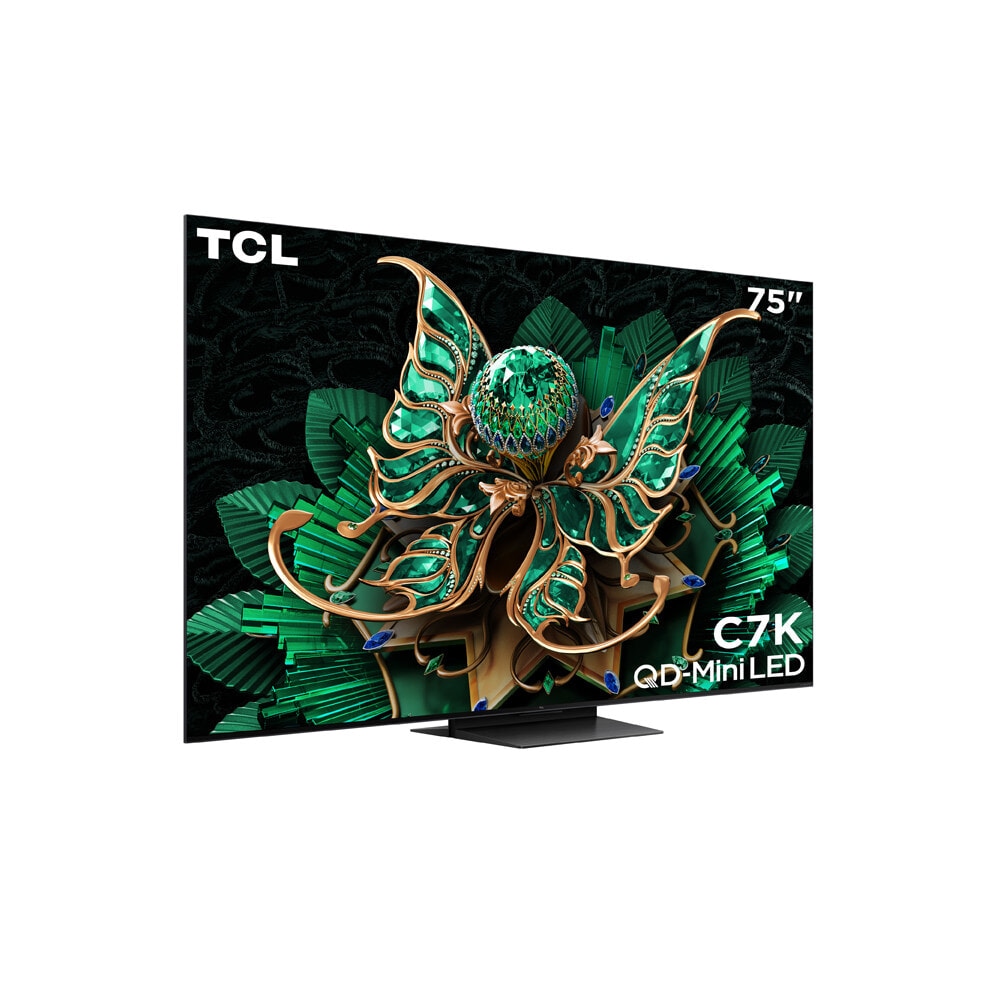 TCL โทรทัศน์ QD mini LED 4K TV ขนาด 75 นิ้ว รุ่น 75C7K สีดำ